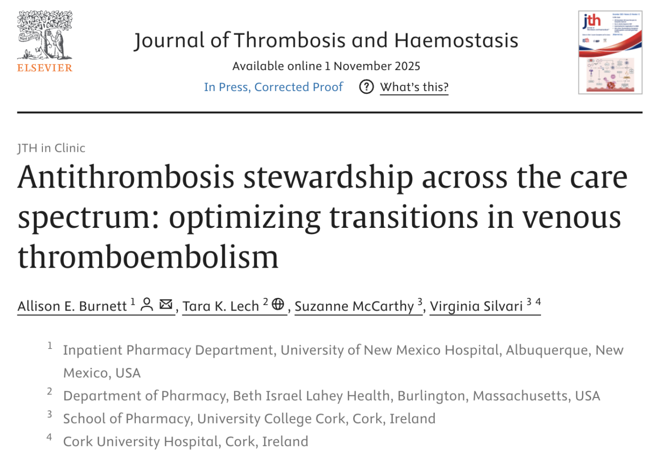 Tara Lech: Antithrombosis Stewardship Across the Care Spectrum