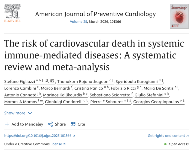 Pierre F Sabouret Shares A Study on the Risk of Cardiovascular Death in SIDs