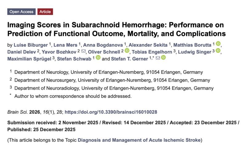 Stefan Gerner on Stroke Care and Subarachnoid Hemorrhage