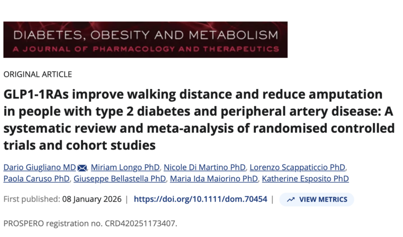 Martin Haluzík Shares A Study on GLP1-1RAs Use in Peripheral Artery Disease and DM 1 Martin Haluzík Shares A Study on GLP1-1RAs Use in Peripheral Artery Disease and DM