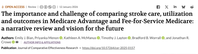 Laura Dormer on Comparing Stroke Care in Medicare Advantage Versus Fee-for-Service