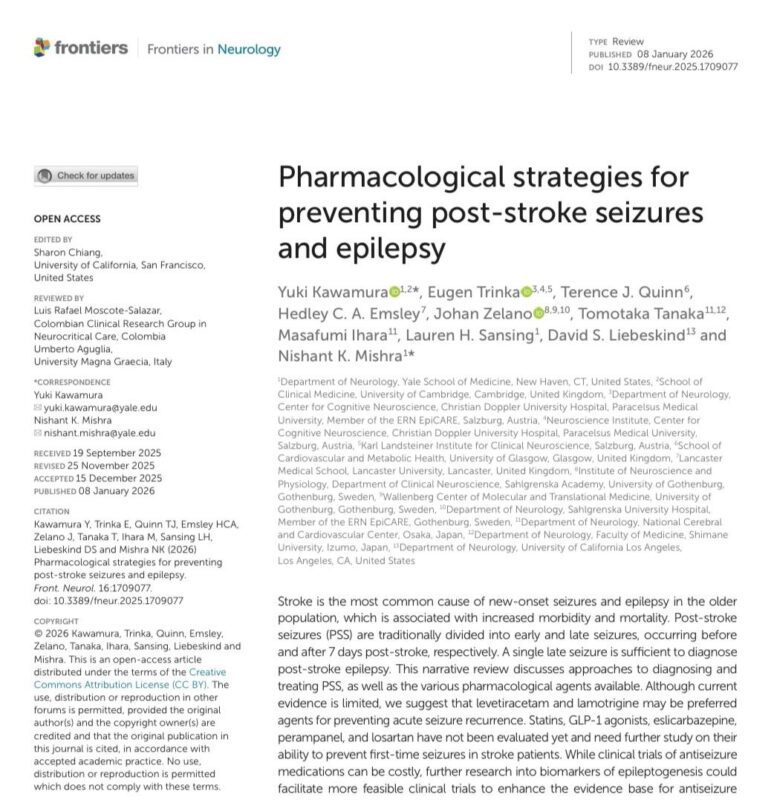 Nishant K Mishra on Preventing Post-Stroke Seizures 1 Nishant K Mishra on Preventing Post-Stroke Seizures