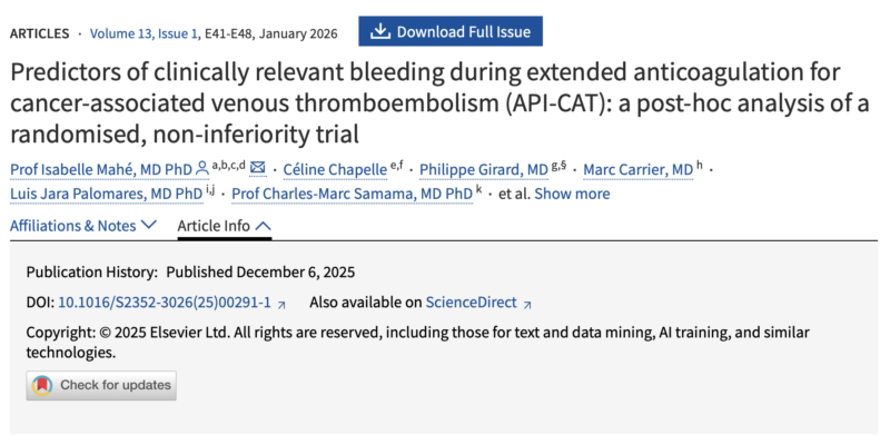 Grigoris Gerotziafas Shares The APICAT Study Post Hoc Analysis