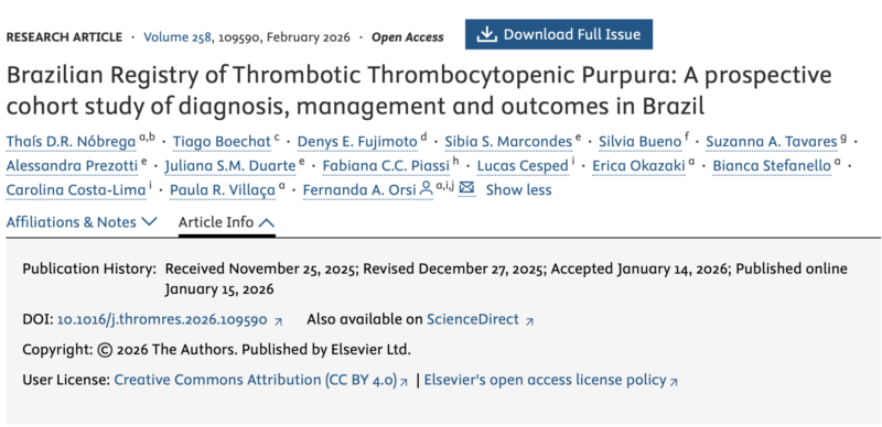 Fernanda Orsi Explores Brazilian Registry of Thrombotic Thrombocytopenic Purpura