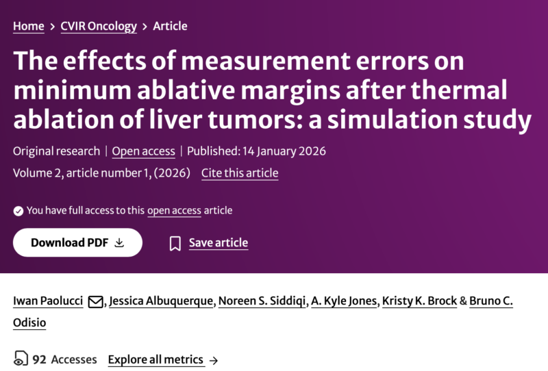 Bruno Odisio: Ablation Margins Are Software-Dependent 1 Bruno Odisio: Ablation Margins Are Software-Dependent