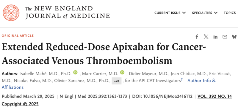 Abdulrahman Katib on API-CAT Trial's Evaluation of Apixaban Dosing 1 Abdulrahman Katib on API-CAT Trial's Evaluation of Apixaban Dosing