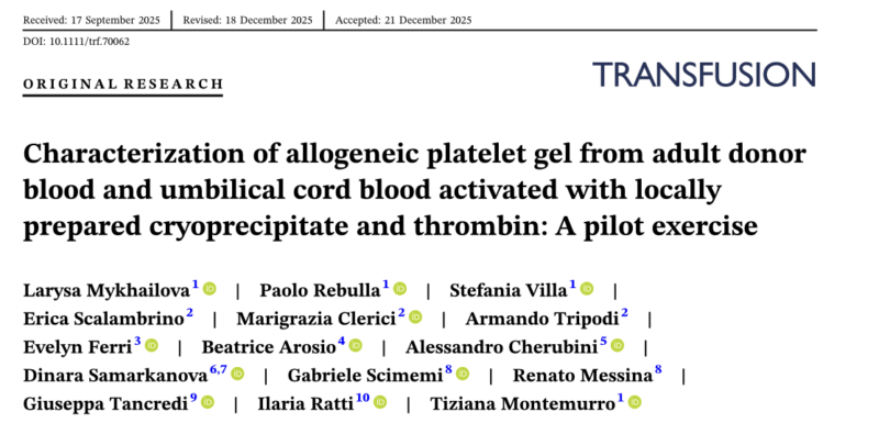 Larysa Mykhailova on Characterization of Allogeneic Platelet Gel