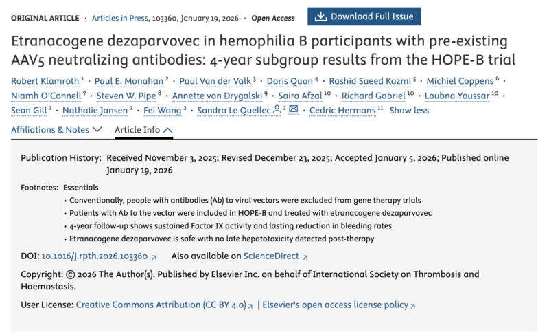 Wolfgang Miesbach: HOPE-B Challenges 20 Years of Exclusion Criteria