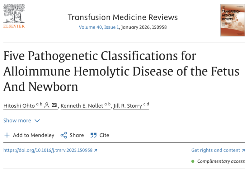 Jill Storry on Alloimmune Hemolytic Disease of the Fetus And Newborn