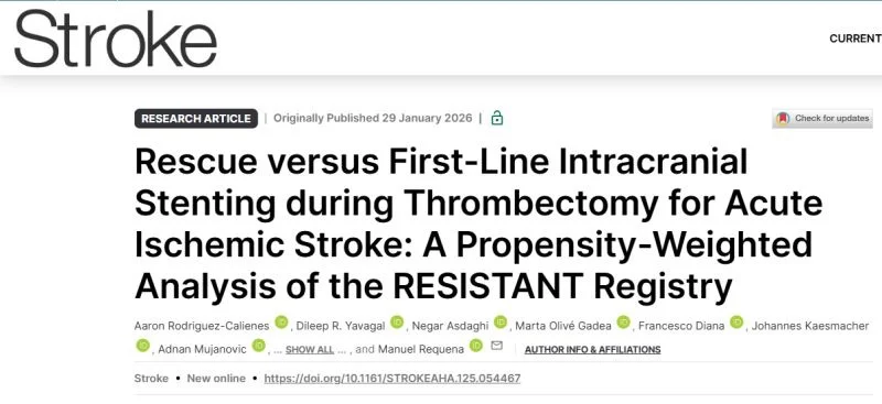 Aaron Rodriguez Calienes on Intracranial Stenting: Rescue vs First-Line Outcomes
