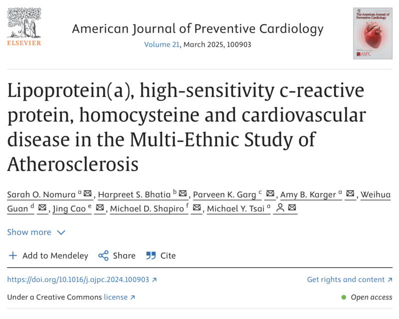 Filippo Cademartiri: 3 Biomarkers Are Better Than 1: Refining ASCVD Risk in MESA