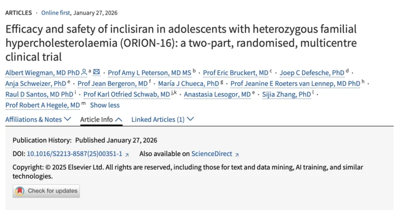 Raul Santos Shares The Results of ORION-16: On The Efficacy and Safety of Inclisiran