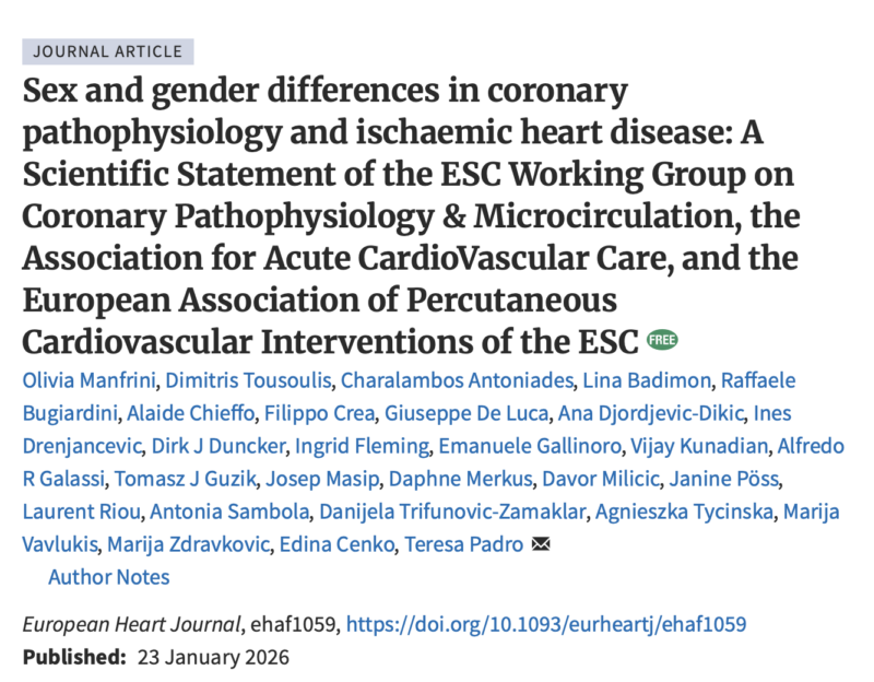 Edina Cenko on Expanding Cardiovascular Risk: From Ischaemia to Emerging Frontiers 1 Edina Cenko on Expanding Cardiovascular Risk: From Ischaemia to Emerging Frontiers