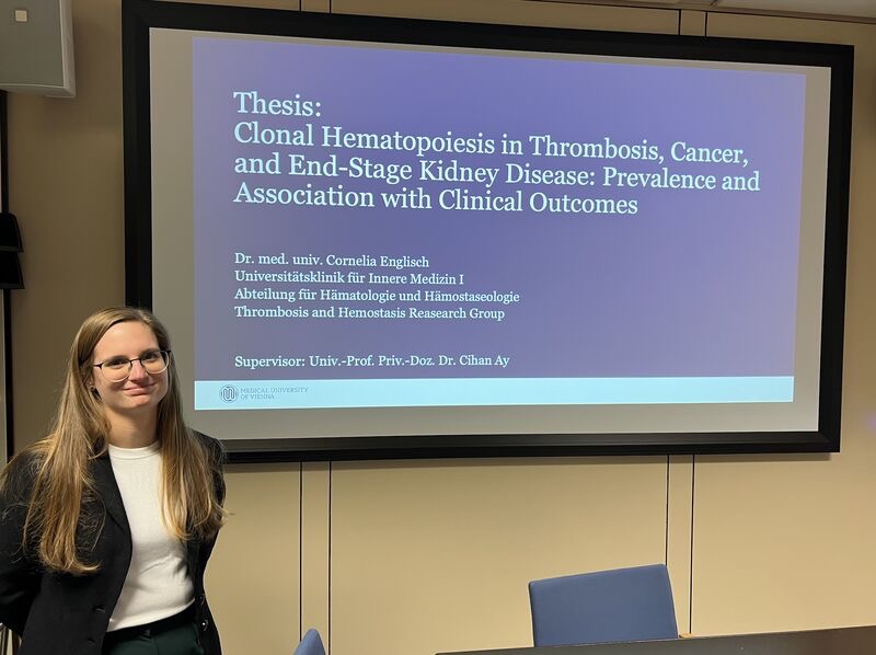 Cihan Ay Congratulates Cornelia Englisch on Successful Completion of Her PHD