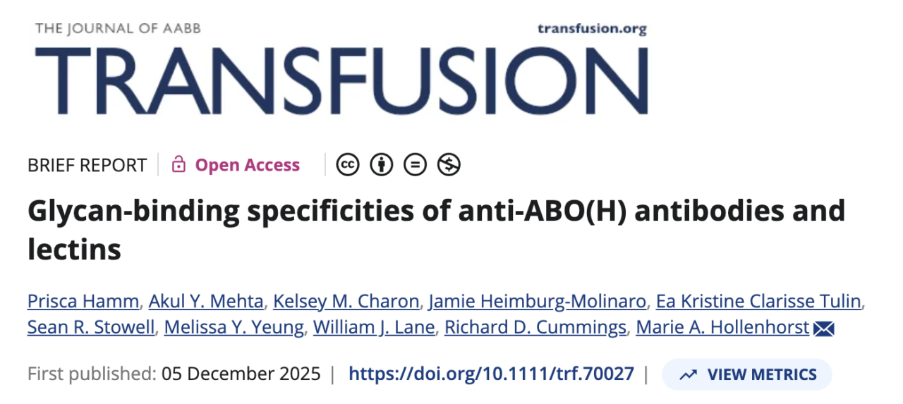 Akul Mehta on Glycan Research: Mapping the Specificities of Critical Anti-ABO(H) Reagents 1 Akul Mehta on Glycan Research: Mapping the Specificities of Critical Anti-ABO(H) Reagents