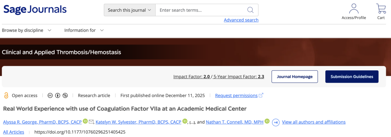Nathan Connell on Real-World Evidence: A Safe Switch to New rFVIIa Avoided Over $550K in Costs