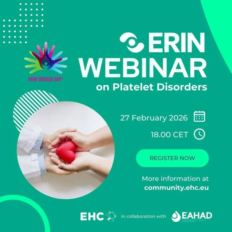 EAHAD and EHC Webinar on Platelet Disorders Ahead of Rare Disease Day 2026
