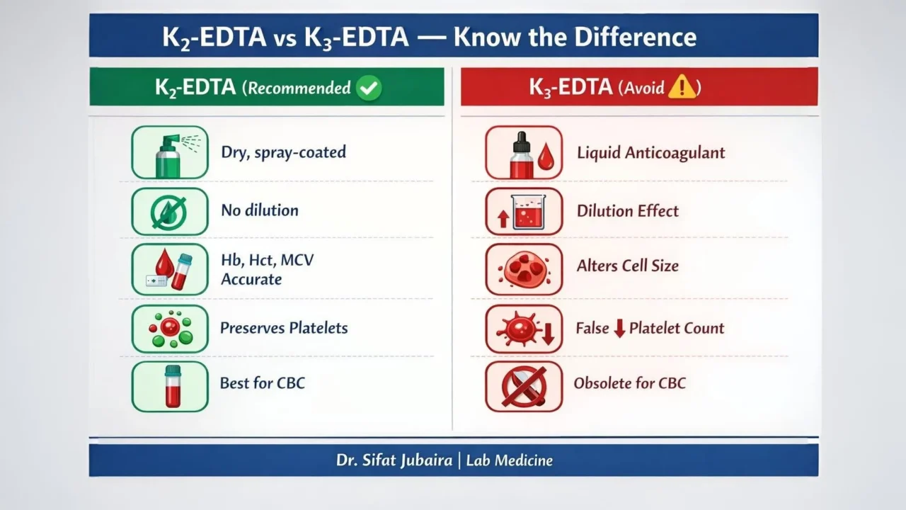 Sifat Jubaira: K₂-EDTA vs K₃-EDTA – Same Anticoagulant, Very Different Accuracy