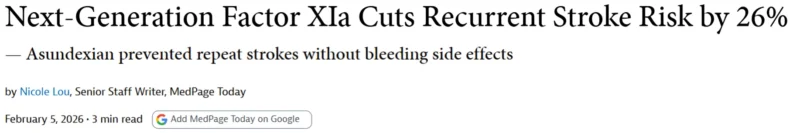 Christopher Cannon: Factor XIa Inhibition Reduces Stroke by 26% Without Increasing Bleeding