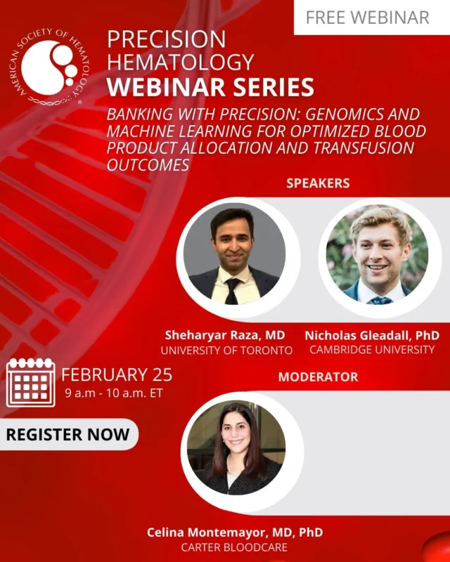 Emerging Advances in Transfusion Medicine from AI to Genomic Blood Typing - ASH