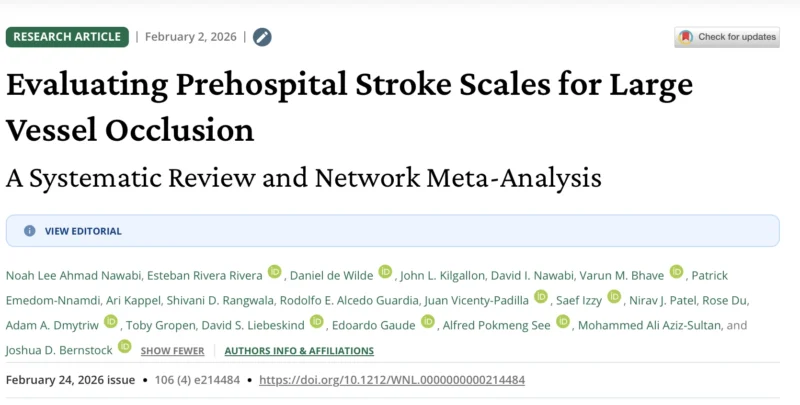 Joshua Bernstock: Prehospital Stroke Triage Has Hit a Ceiling 1 Joshua Bernstock: Prehospital Stroke Triage Has Hit a Ceiling