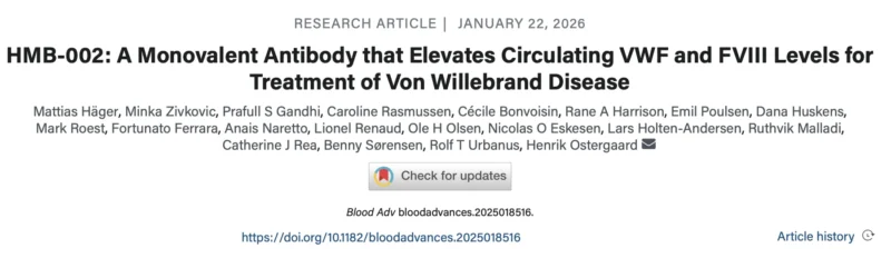 Nathan Connell: Advancing Prophylaxis for von Willebrand Disease with HMB-002