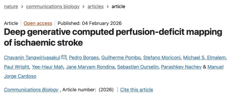 Chayanin Tangwiriyasakul: Using NeuroAI to Estimate Stroke Perfusion Deficits