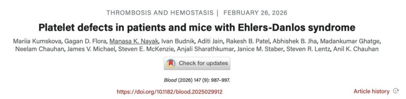 Mariia Kumskova: Platelet Activation and Spreading Defects in Ehlers-Danlos Syndrome 1 Mariia Kumskova: Platelet Activation and Spreading Defects in Ehlers-Danlos Syndrome