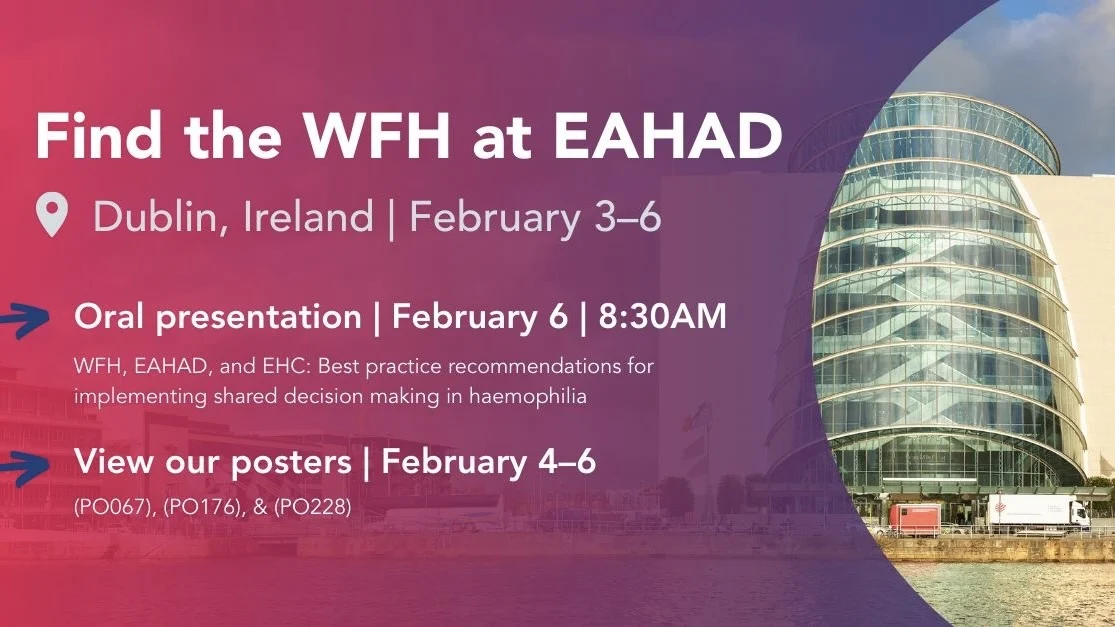 Join the World Federation of Hemophilia at EAHAD 2026