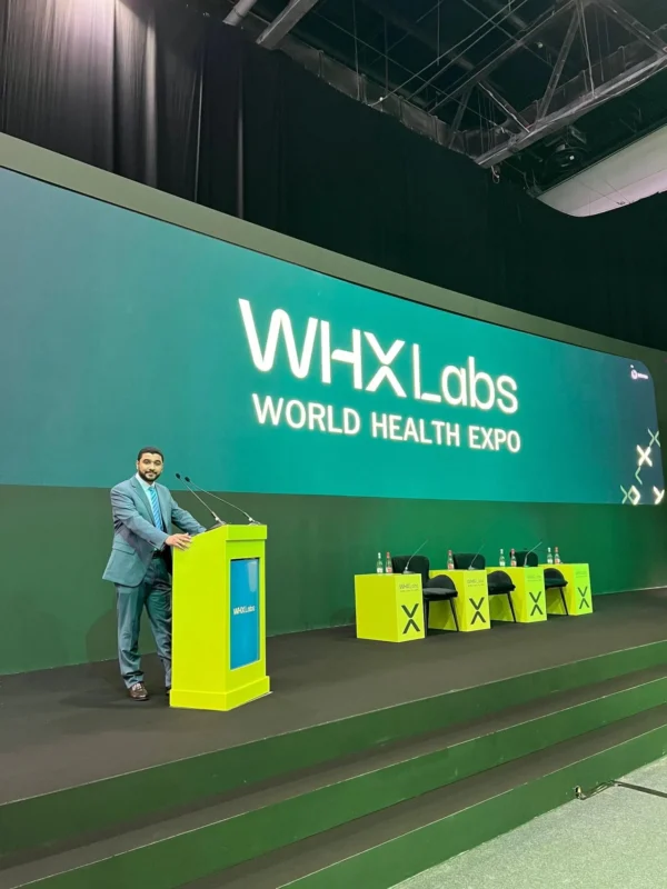 Muntadhar Al Moosawi Gives A Talk on Chromogenic FVIII in Hemophilia A at WHX Labs Dubai
