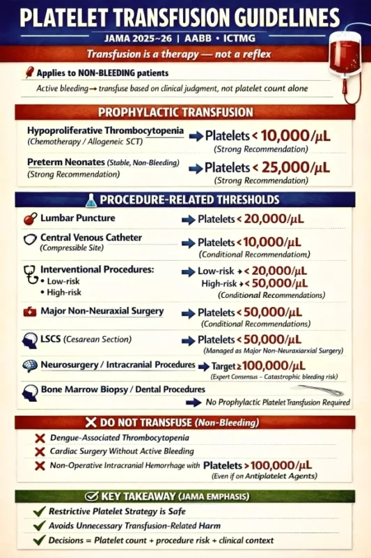 Shiny K. Kajal: Platelet Transfusion Is a Therapy - Not a Reflex