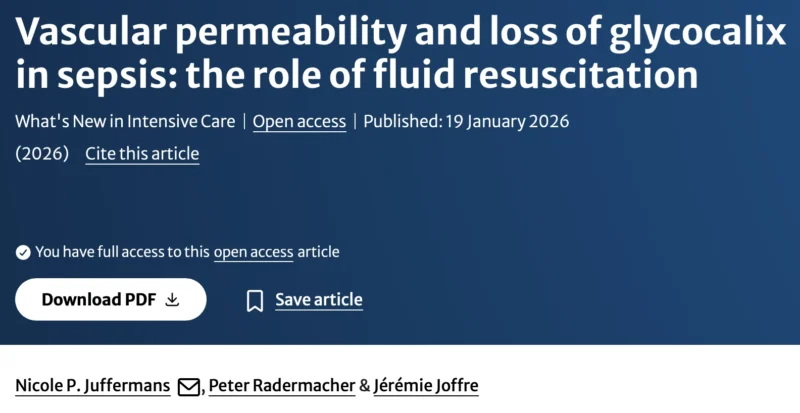 Nicole Juffermans: The Relationship Between Fluid Resuscitation in Shock and Glycocalyx Shedding 1 Nicole Juffermans: The Relationship Between Fluid Resuscitation in Shock and Glycocalyx Shedding