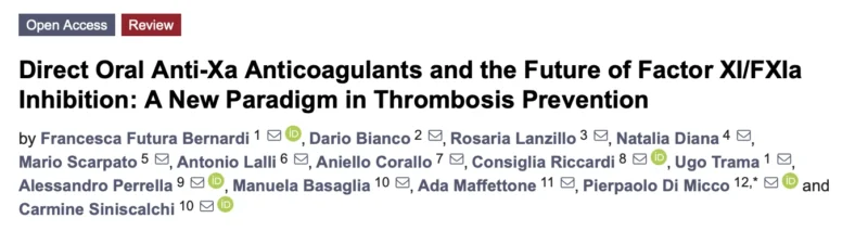 Pierpaolo Di Micco: Starting a New Era for Anticoagulant Treatments