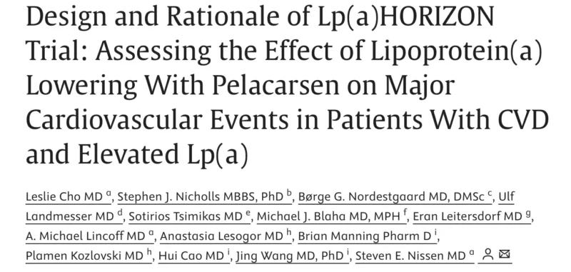 Sandra Revill Tremulis: The Major Trial Testing Whether Lp(a) Lowering Saves Lives