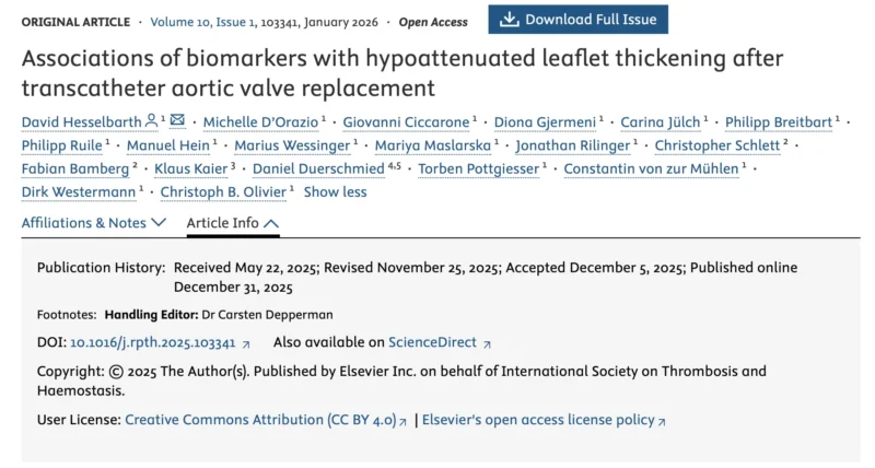 Christoph B. Olivier: Can We Stay Ahead of Valve Thrombosis? 1 Christoph B. Olivier: Can We Stay Ahead of Valve Thrombosis?