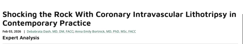 Ney Carter Borges: Coronary Intravascular Lithotripsy - Clinical Performance and Safety