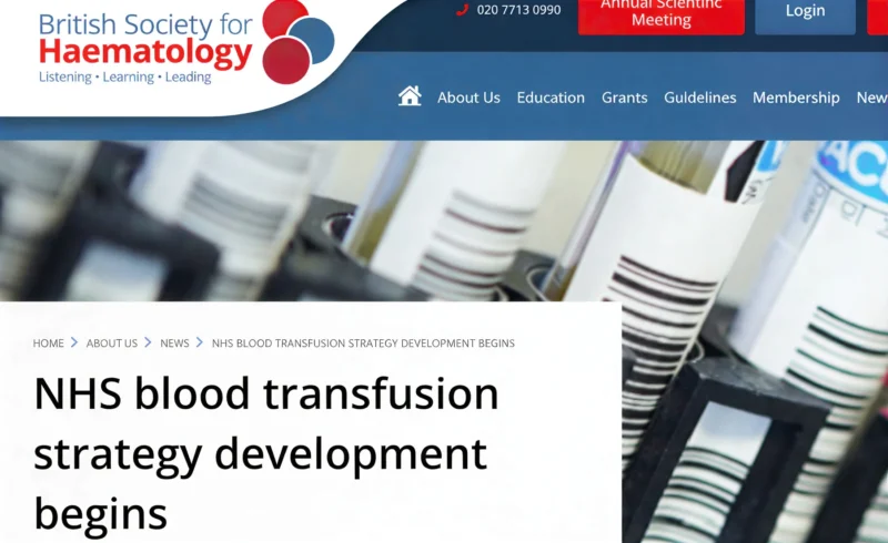 Cheng-Hock Toh: 5 Steps to Transform Transfusion Practice 1 NHS