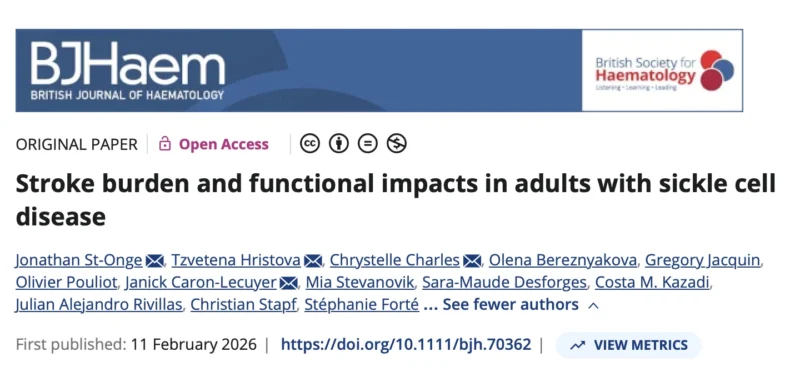 Stéphanie Forté: The Hidden Burden of Stroke in Adults Living with Sickle Cell Disease
