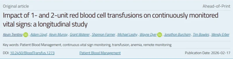 Shannon Farmer: What Happens to Vital Signs Pre and Post 1-Unit and 2-Unit RBC Transfusion?