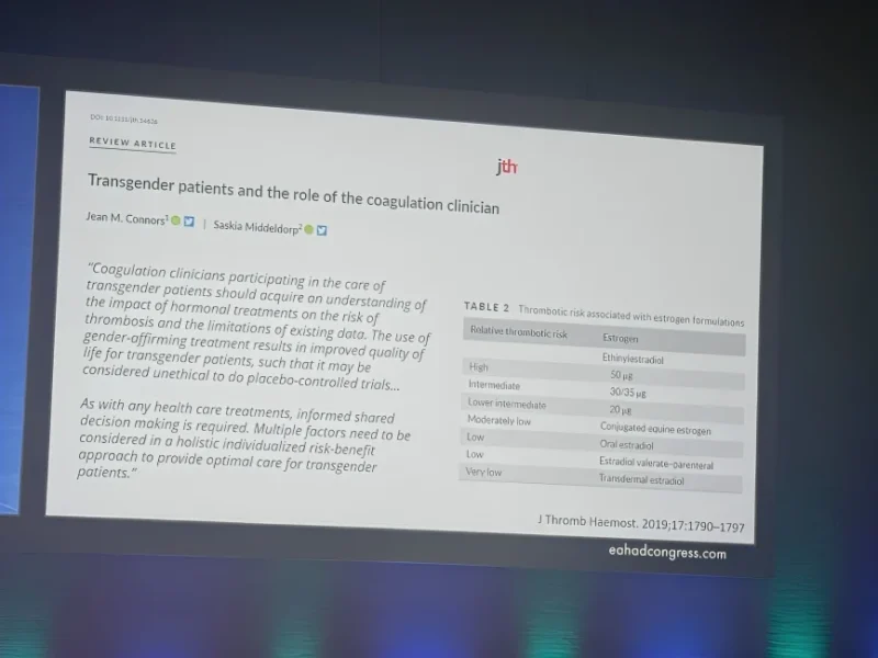 Wolfgang Miesbach: Individualized Hemostasis Care for Gender-Diverse Patients 1 Wolfgang Miesbach: Individualized Hemostasis Care for Gender-Diverse Patients