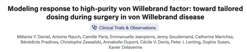 Flora Peyvandi: Personalized VWF Dosing Revolutionizes Surgery in VWD