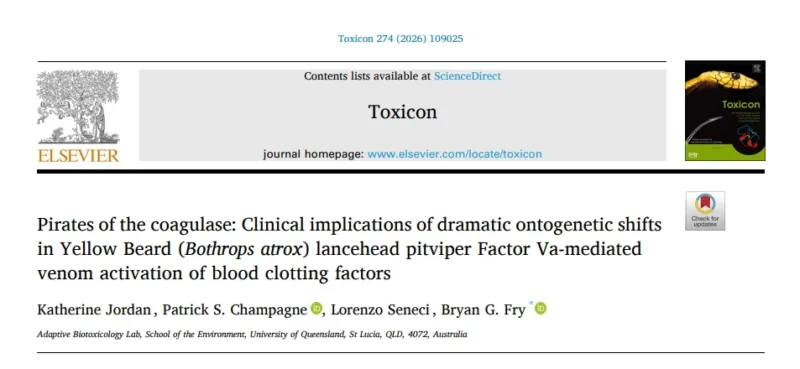 Bryan Fry: First Evidence That Bothrops atrox Venom Directly Activates Human Factor VII 1 Bryan Fry