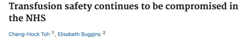 Cheng-Hock Toh: The Paradox of Hematology