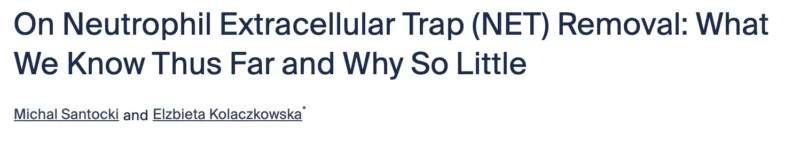Jim Hoffman: Could Extracorporeal Removal of NETs Become a ‘Holy Grail’ Therapy Across Multiple Diseases? 1 Jim Hoffman: Could Extracorporeal Removal of NETs Become a ‘Holy Grail’ Therapy Across Multiple Diseases?