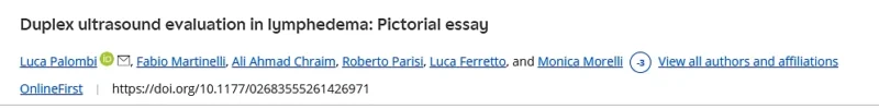 Jan Sloves: Turning Routine Duplex into a Multiparametric Evaluation of Limb Edema 1 Jan Sloves: Turning Routine Duplex into a Multiparametric Evaluation of Limb Edema