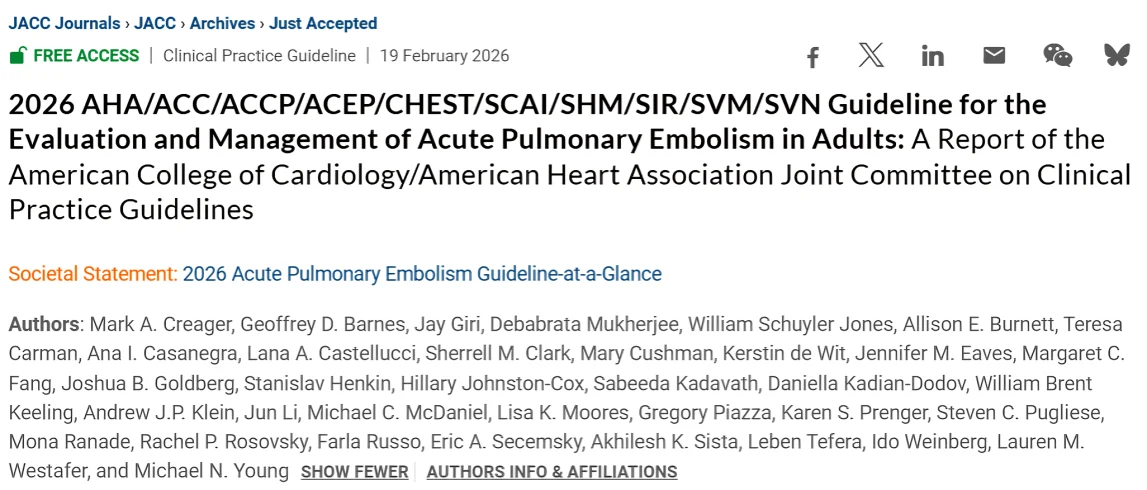 Mital Jhaveri: Key Updates in the 2026 Guideline on Acute Pulmonary Embolism in Adults 1 Mital Jhaveri: Key Updates in the 2026 Guideline on Acute Pulmonary Embolism in Adults