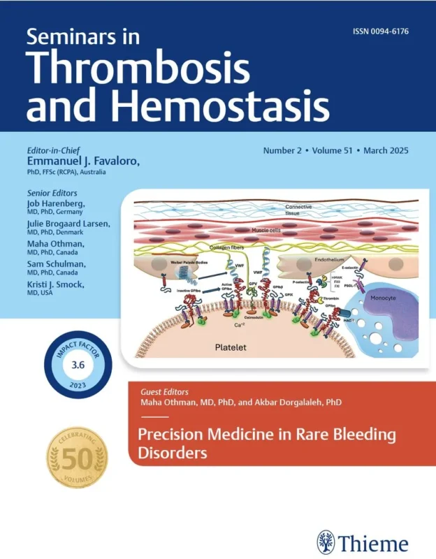 Emmanuel J Favaloro: When Tallied Together, Rare Bleeding Disorders Are Not So Rare 1 Emmanuel J Favaloro: When Tallied Together, Rare Bleeding Disorders Are Not So Rare