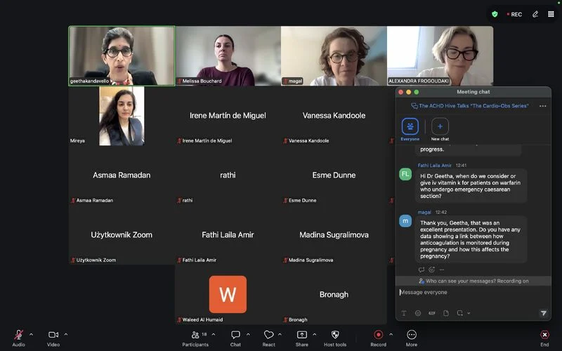 Melissa Bouchard: Navigating Prosthetic Valves and Anticoagulation in Pregnancy at ACHD Hive Talks 1 Melissa Bouchard