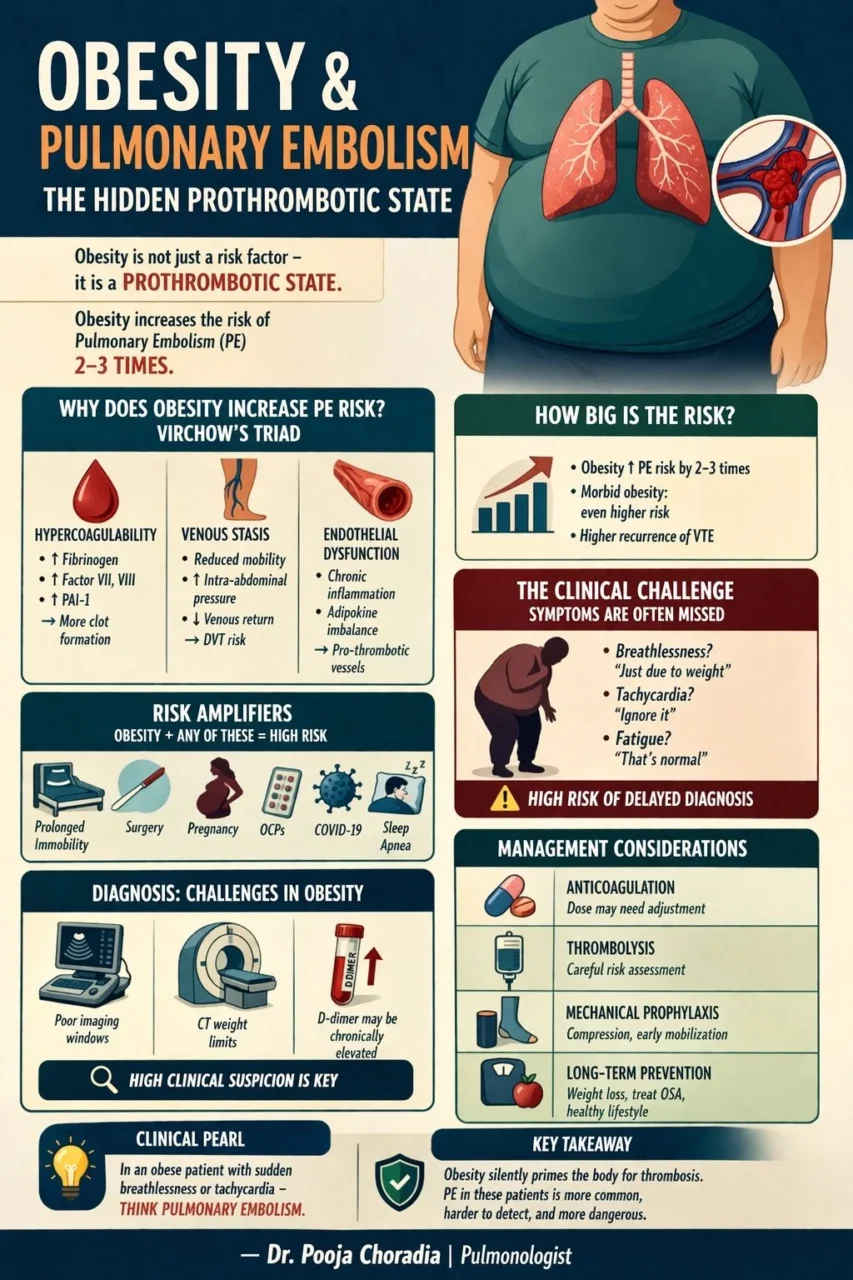 Pooja Choradia: Obesity and Pulmonary Embolism - The Hidden Prothrombotic State