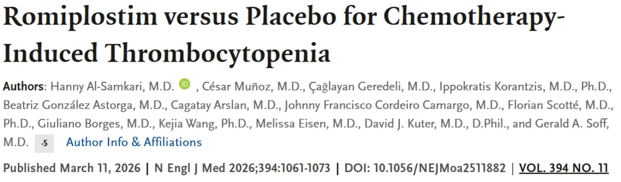Khaled Elshazly: Can We Stop Chemotherapy-Induced Thrombocytopenia from Delaying Treatment?